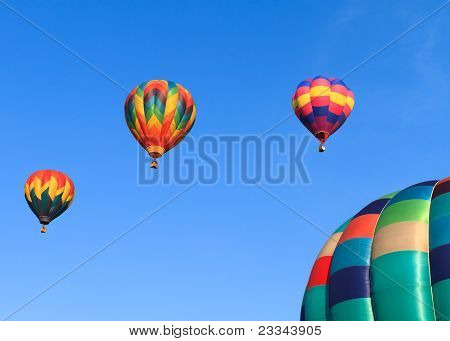 hot air balloons