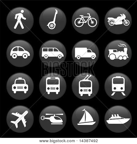 Original Vektor-Illustration: Transport Icons design-Elemente