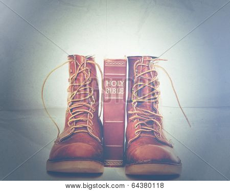 Bible and boots