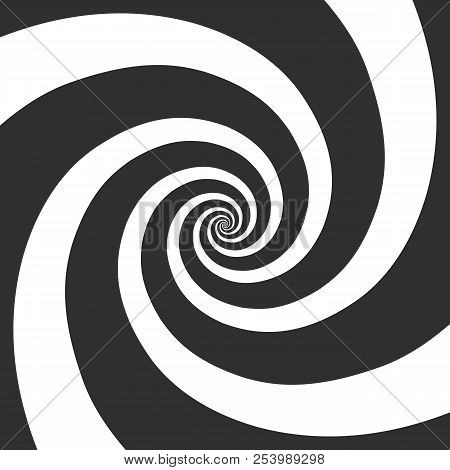 Hypnotic Spiral Background. Psychedelic Spiral Pattern. The Concentric Circles With Hypnosis Effect.