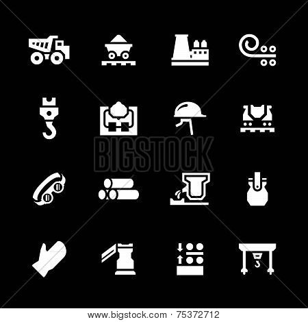 Set Icons Of Metallurgy