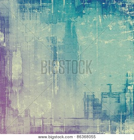 Grunge texture, Vintage background. With different color patterns: purple (violet); cyan; blue