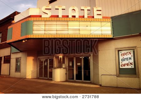 Vintage Theater In The Midwestern United States