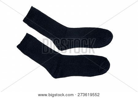 Socks Made Of Natural Wool. Warm Socks. A Pair Of Colorful Socks. For Men, For Women, For Children. 