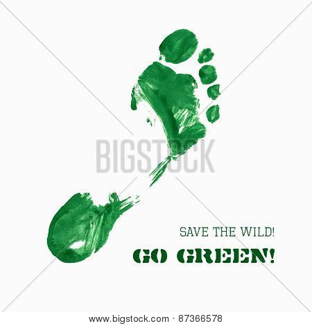 Green Foot Imprint