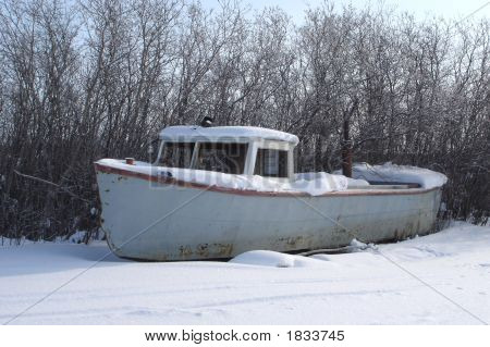 Snowbound Work Boat