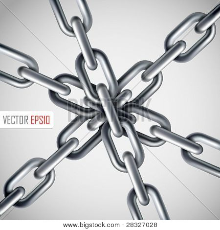 Strong link concept. Vector Illustration