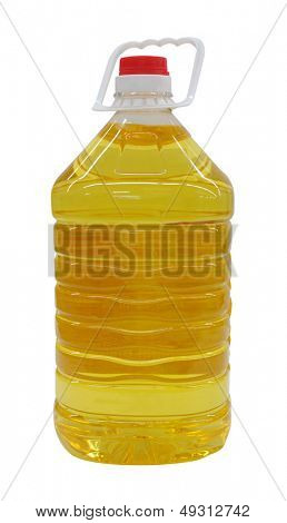 Plastic bottle of cooking oil