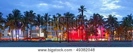 Miami Beach Florida at sunset