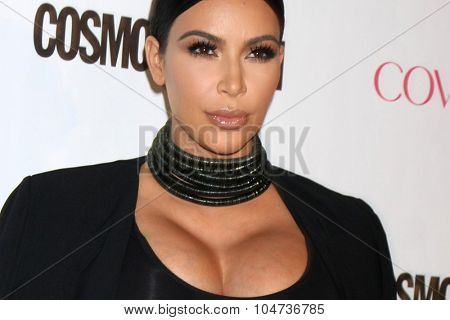 LOS ANGELES - OCT 12:  Kim Kardashian West at the Cosmopolitan Magazine's 50th Anniversary Party at the Ysabel on October 12, 2015 in Los Angeles, CA