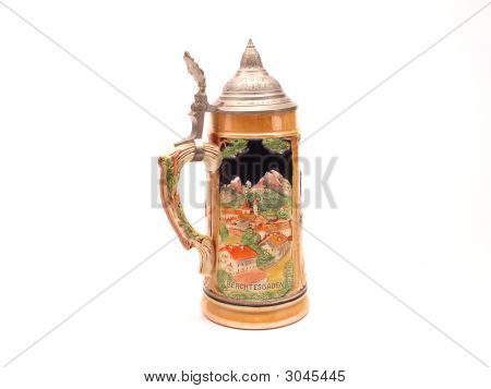 Copy Of German Beer Stein 011 Clipping File Red