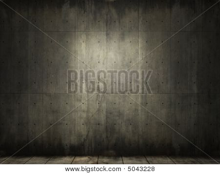 Grunge Background Of Concrete Room