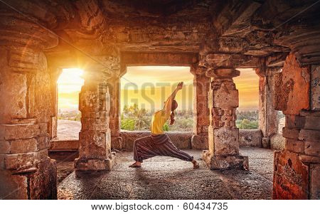 Yoga In Hampi Temple