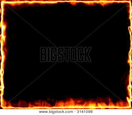 Fire Burning Frame