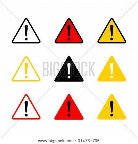 Caution Icon With Triangle Form. Danger Sign, Attention Sign. Caution Warning Icon.triangle Warning 