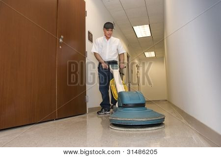 Cleaning floor