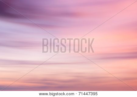 Defocused Sunset Sky  Natural Background