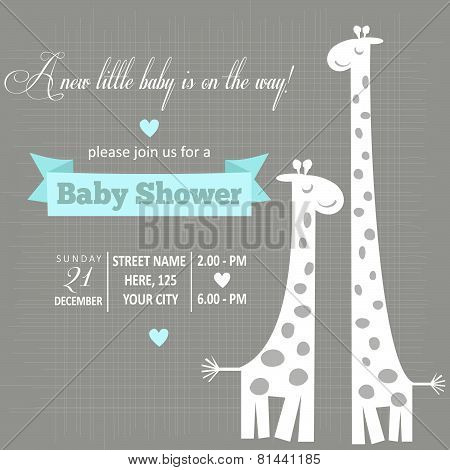 Baby Boy Shower Card