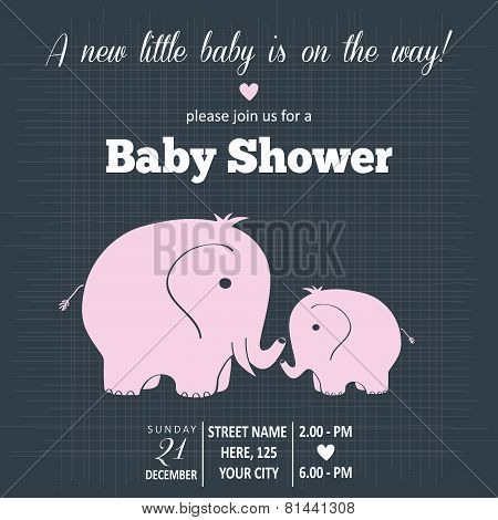 Baby Girl Invitation For Baby Shower