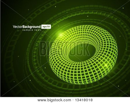 3D lanka torus vector tausta