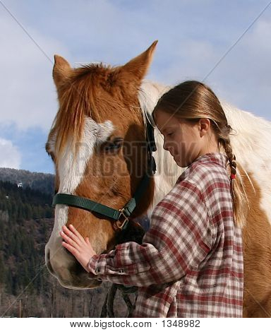 Girl Saying Goodbye 