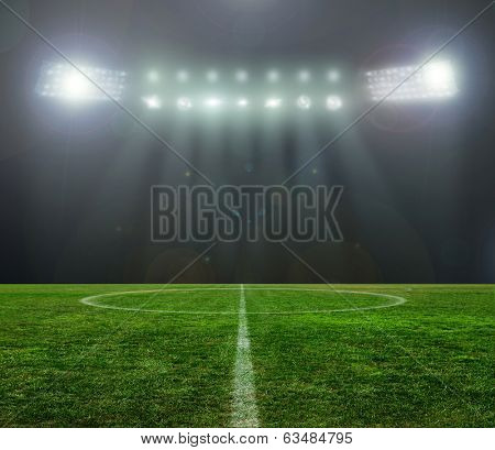 On the stadium. abstract football or soccer backgrounds 