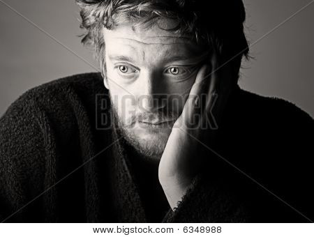 Depressed Middle Aged Man