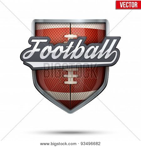 Premium symbol of American Football label