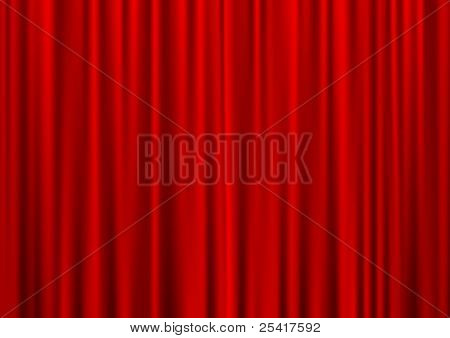 Red curtain