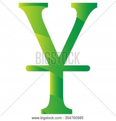 Chinese Yan Currency Symbol Of China. Icon Vector Illustration On A White Background