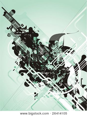 abstracte futuristische vector design