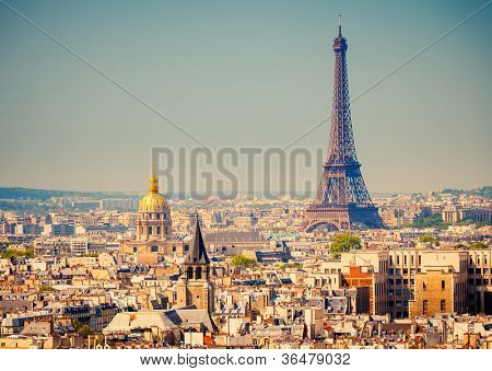 View on Eiffel Tower, Paris, France