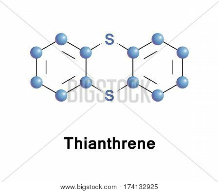 Thianthrene is a sulfur-containing heterocyclic chemical compound. It is a derivative of the parent heterocycle called dithiin.