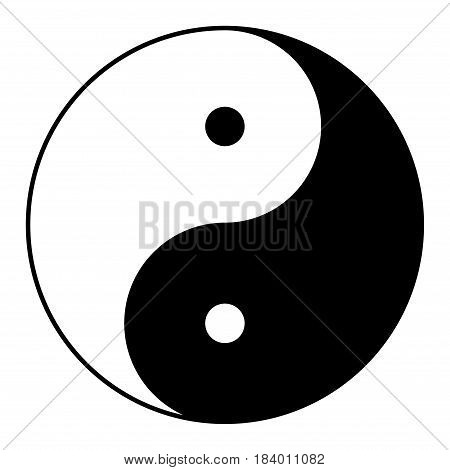 Yin yang symbol of harmony and balance.