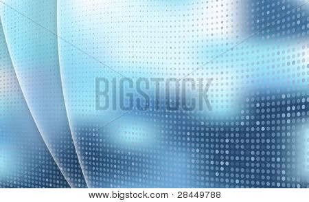 Blue Dotted Abstract Background