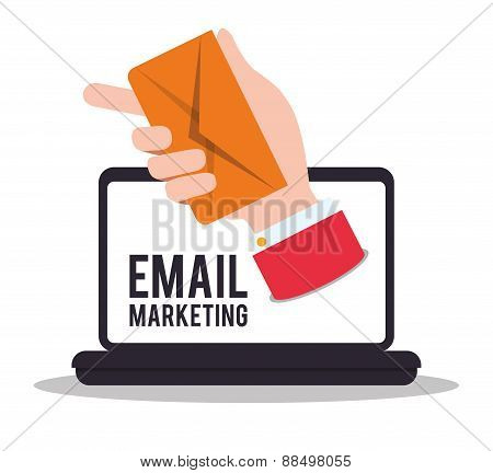 Email marketing design icon