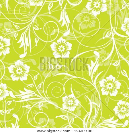 Motif floral décoratif, illustration vectorielle