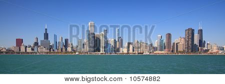 Skyline di Chicago città panoramica