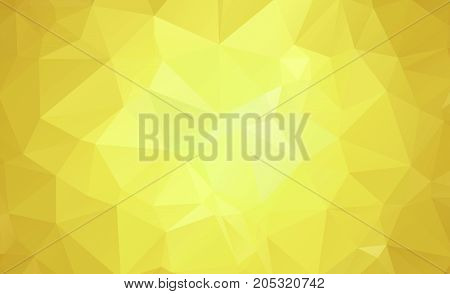 Light Orange Vector Low Poly Crystal Background. Polygon Design Pattern. Low Poly Illustration, Low