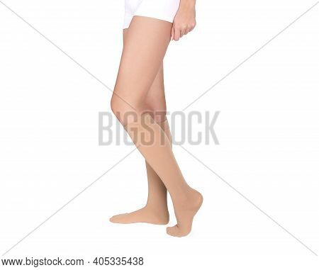 Compression Hosiery. Medical Compression Stockings And Tights For Varicose Veins And Venouse Therapy