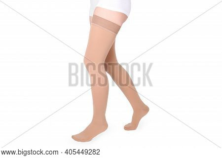 Compression Hosiery. Medical Compression Stockings And Tights For Varicose Veins And Venouse Therapy