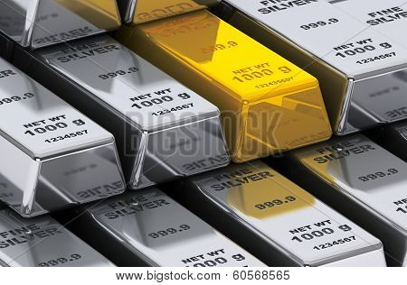 Gold And Silver Bars