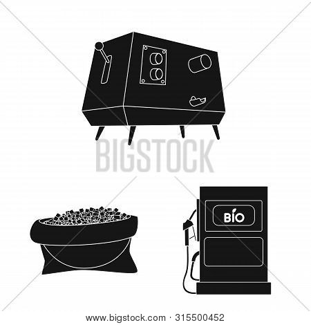 Isolated Object Of Sucrose And Technology Sign. Set Of Sucrose And Cane Stock Vector Illustration.