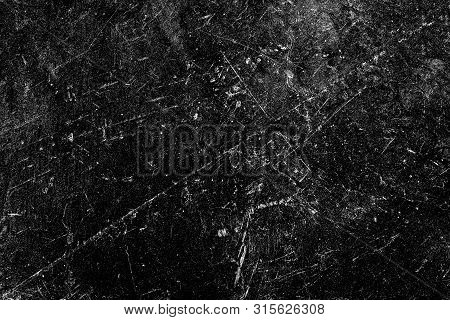 Black And White Grunge. Distress Overlay Texture. Abstract Surface Dust And Rough Dirty Wall Backgro