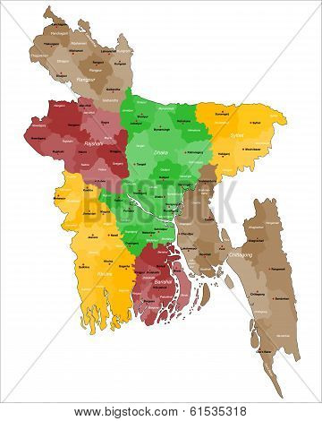 Map of Bangladesh