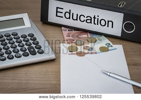 Education Written On A Binder