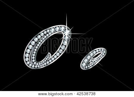 Kirjoitus Diamond Bling Oo kirjaimet