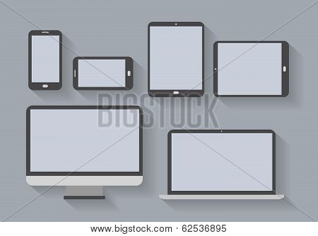 electronic devices with blank screens