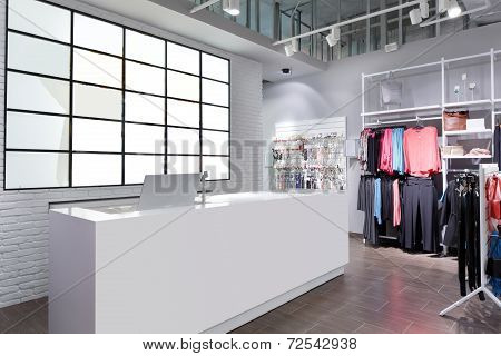 Brand New Interior Of Cloth Store