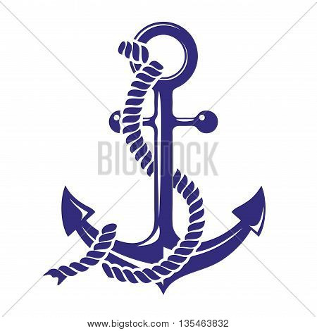 Anchor stenci symbolt vector illustration isolated on white background